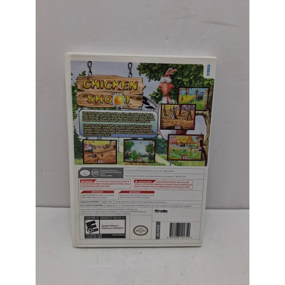 Chicken Shoot Nintendo Wii Game CIB Complete with Manual RVL-P-RCSE